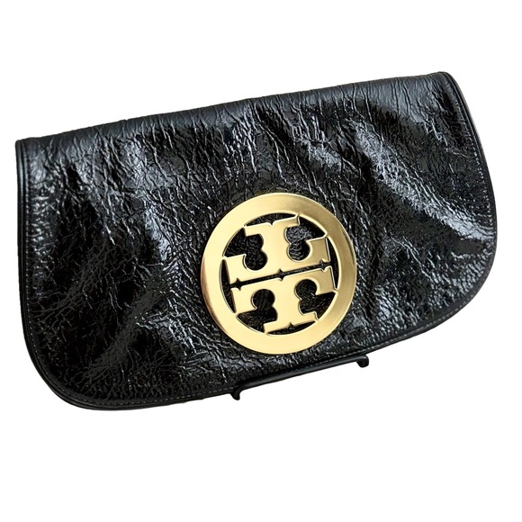 Tory Burch Handbags - Tory Burch Oversized Metallic Leather Clutch